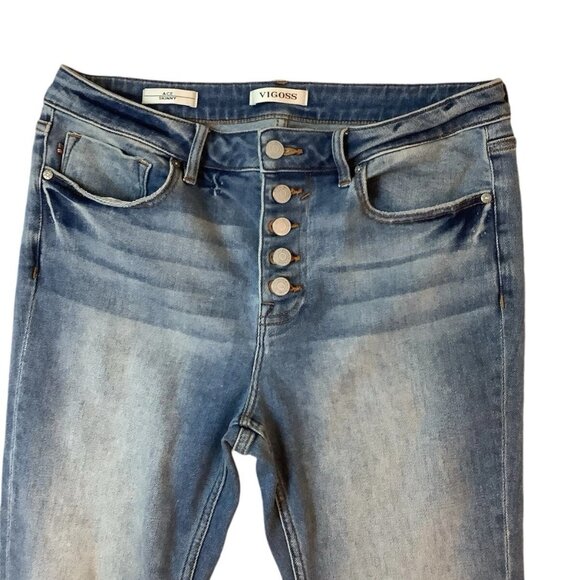 Vigoss Ace Skinny High Rise Button Fly Jeans Stretch Women’s Size 29 - Picture 3 of 10